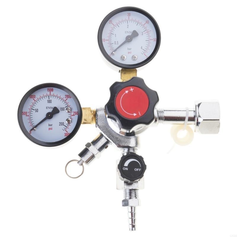 

G8DA Double Stage CO2 Regulator Kegerator for Beer Kegs Dispensing and Sodas Water Carbonation Homebrewing Equipment