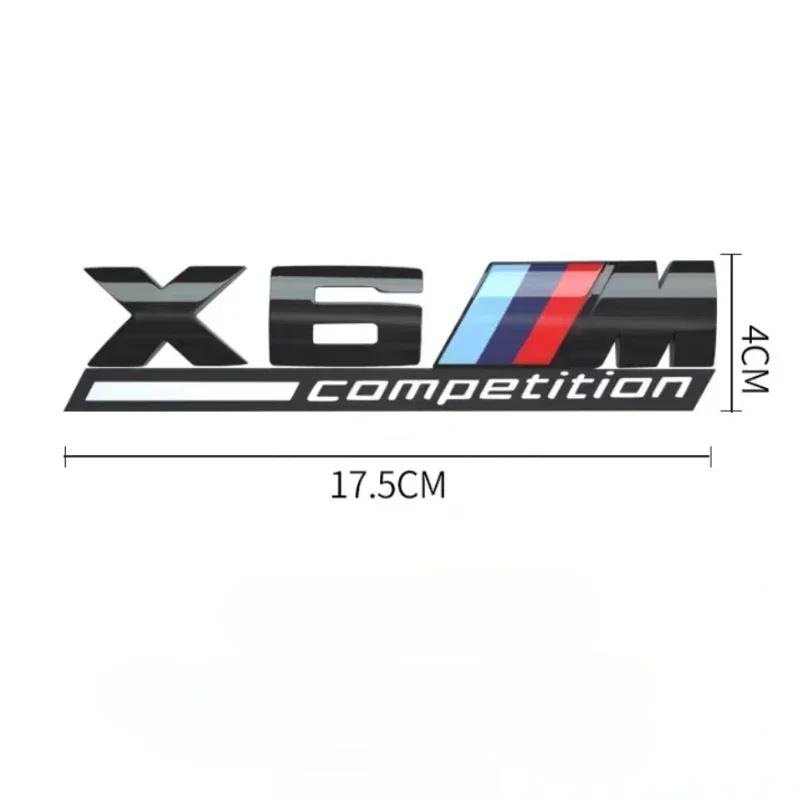 3D ABS suitable for BMW tail badge M1 M2 M3 M4 M5 M6 M7 rear digital side car logo x1x3x4x5x6 Sport M Competition black sticker