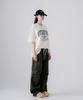 EZKATON Strobe Short Sleeve T-Shirt Cream Gray Kmst6774