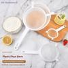 {Summer2} 9; Unique Plastic Fine Mesh Spoon Screen; Nut Milk & Flour Filtering; Handle Provides Comfort; Soy & Coffee Filter