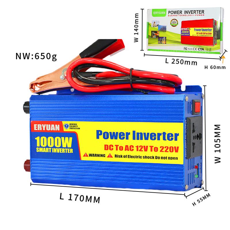 2000W Modified Wave Power Inverter: 220V for 12V/24V/48V/60V Solar and Car Use