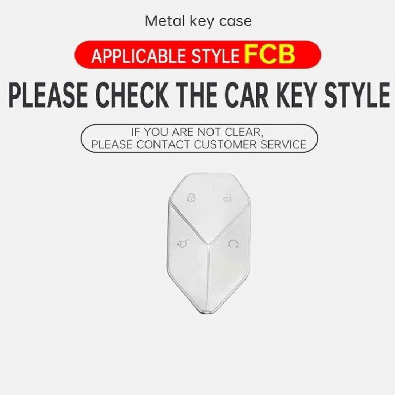 Car Key Cover For Byd Equation Leopard Super 5 Super 8 Super 3 9 Key Case Zinc Alloy Leather Car Key Case Protective Case