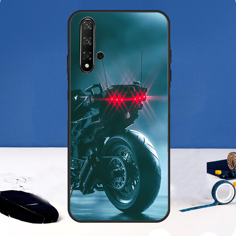 Neon Motorcycle Biker Case For Huawei Nova 3i 8i 11i 11 Pro 9 10 SE 5T Y60 Y61 Y70 Y90 Y91 P20 P30 P40 Lite Cover