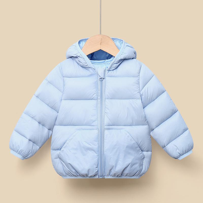 Baby Toddler Lightweight Hooded Cotton Down Jacket - Warm Autumn/Winter Coat
