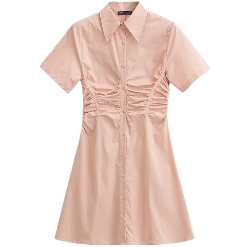 Ur Autumn New Fashionable Pleated Dress Fishbone