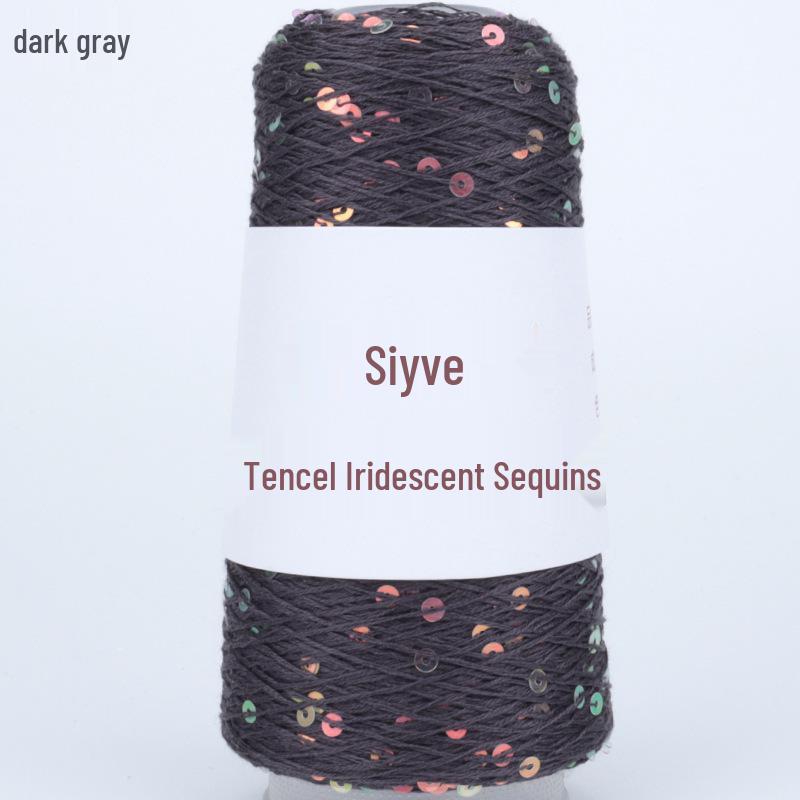 Si Yue Tencel Iridescent Paljettgarn: Handstickat Mode Bländar