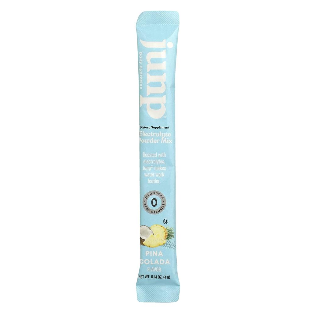 JUNP Hydration, Electrolyte Powder Mix, Pina Colada, 20 Stick Packs, 4g (0.14oz) Each