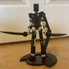 Parent-children Game Educational Toy Multiple Joints 3D Movable Figurine Robot Toy Standing Freely Pose Robot Desktop Decor