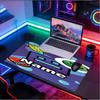 Custom Name Personalized Geometry Dash Pattern Mousepad, Laptop PC Desk Mat, Decorative Desk Mat for Home Keyboard Pad Gift