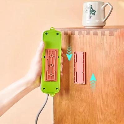 1PCS Autoadesiva Presa Da Tavolo Fixer Cavo di Alimentazione Ciabatta Tenere Filo di Supporto A Parete Presa Titolare Home Organizer Rastrelliere strumenti