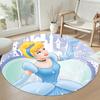 Cinderella's Round Carpet Suitable for Balcony Outdoor Entryway Playrooms Anti-slip Round Rug Office home decor Wedding Party Gift