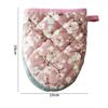 1PC New Hot Resistant Bakeware Oven Mitts Heart-shaped Cotton Kitchen Insulation Pad Flower Printed Hand Clip Baking Oven Gloves