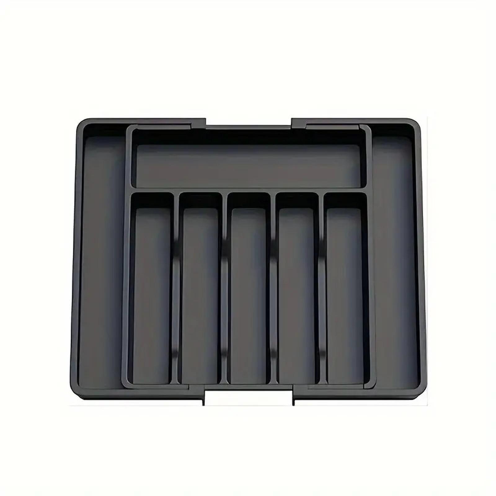 Kitchen Cutlery Storage Tray Utensil Organizer Box for Home Kitchen Organization one size чёрный
