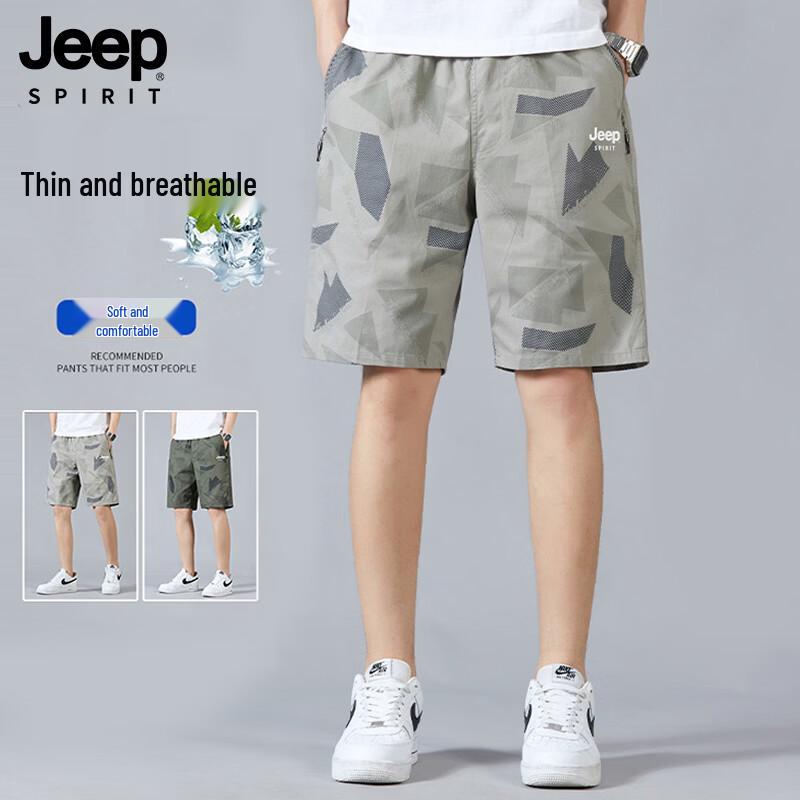 JEEP SPIRIT Men s Camouflage Cotton Casual Shorts 3XL