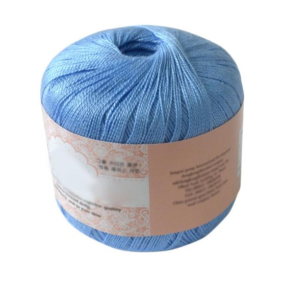 Мерсеризованный хлопковый шнур, пряжа для вышивания, вязания крючком, кружевных украшений