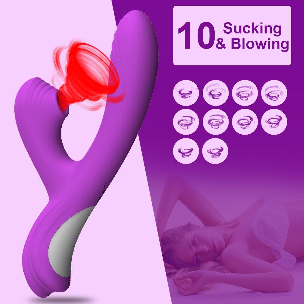 Powerful Sucker Oral Dildo Vibrator Women Penis Clit Clitoris Vacuum Stimulator Female Masturbation Sex Toys