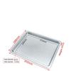 304 Stainless Steel Steamer Tray Kitchen Oil Draining Pan Rectangular Perforated Tray Commercial Oven Steamer Liner Steaming Pan