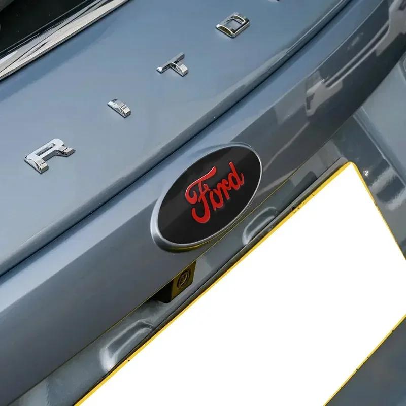 Car Front Grille Emblem Rear Trunk Logo Badge Stickers Accessories For Ford Focus mk2 mk3 Fiesta Fusion Ranger Mondeo S-MAX Kuga WA5