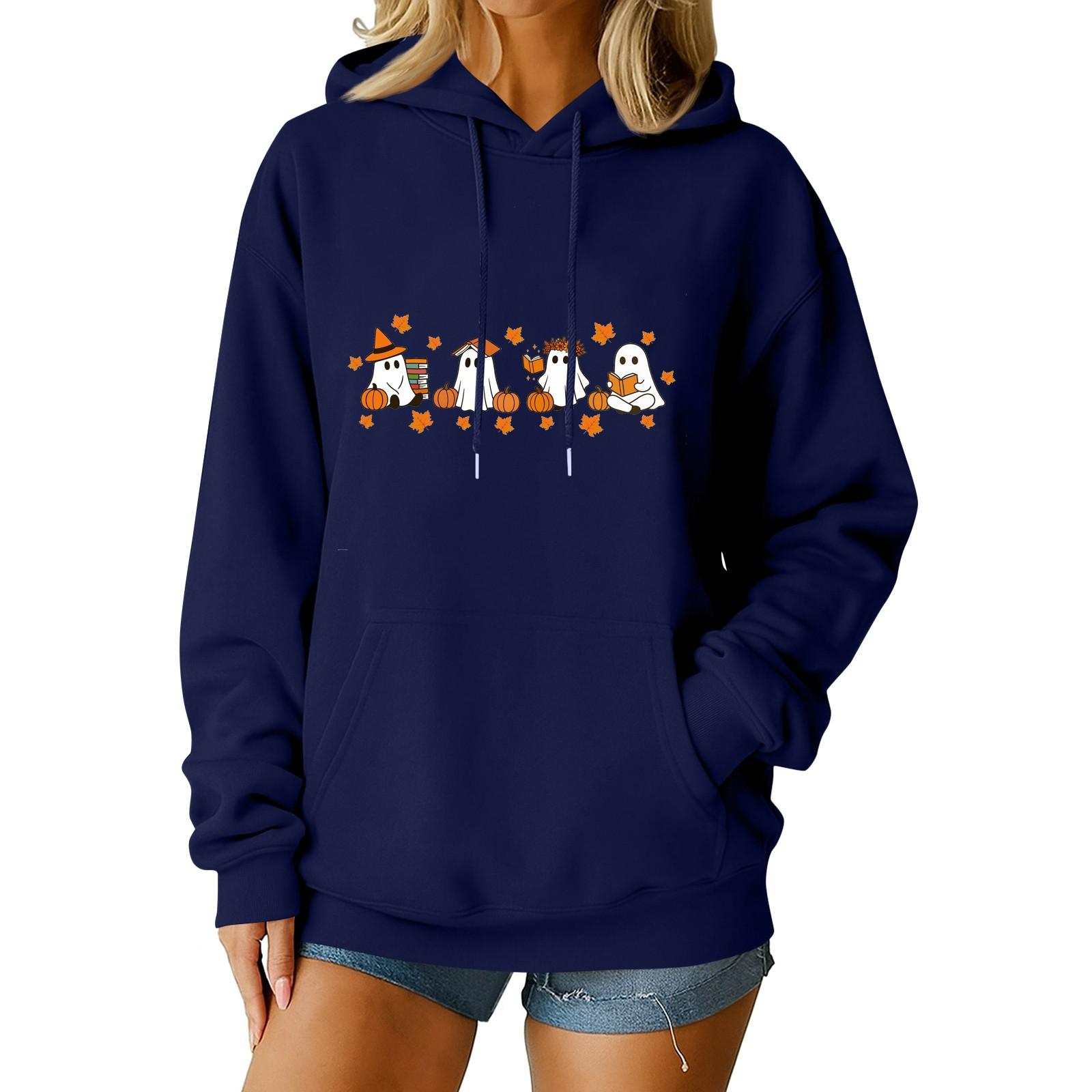 

Женские топы с длинным рукавом, футболки с круглым вырезом, осенняя мода, повседневные деловые туники-блузки M тёмно-синий