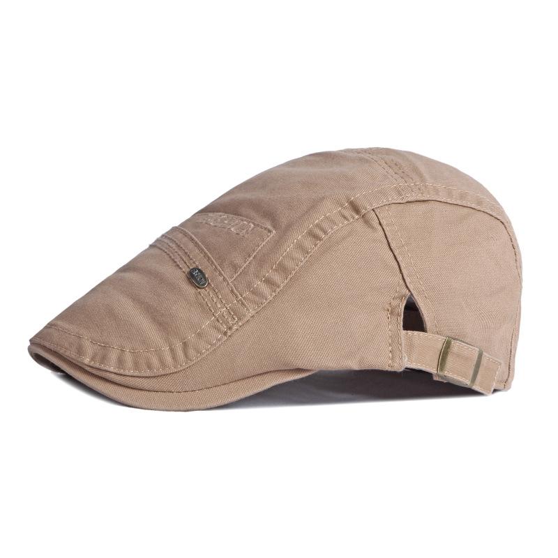 

Мужской берет весна-лето хлопковая кепка винтажная кепка Forward женская британская шляпа художника Гэтсби шляпа водителя Ivy 55-60cm хаки