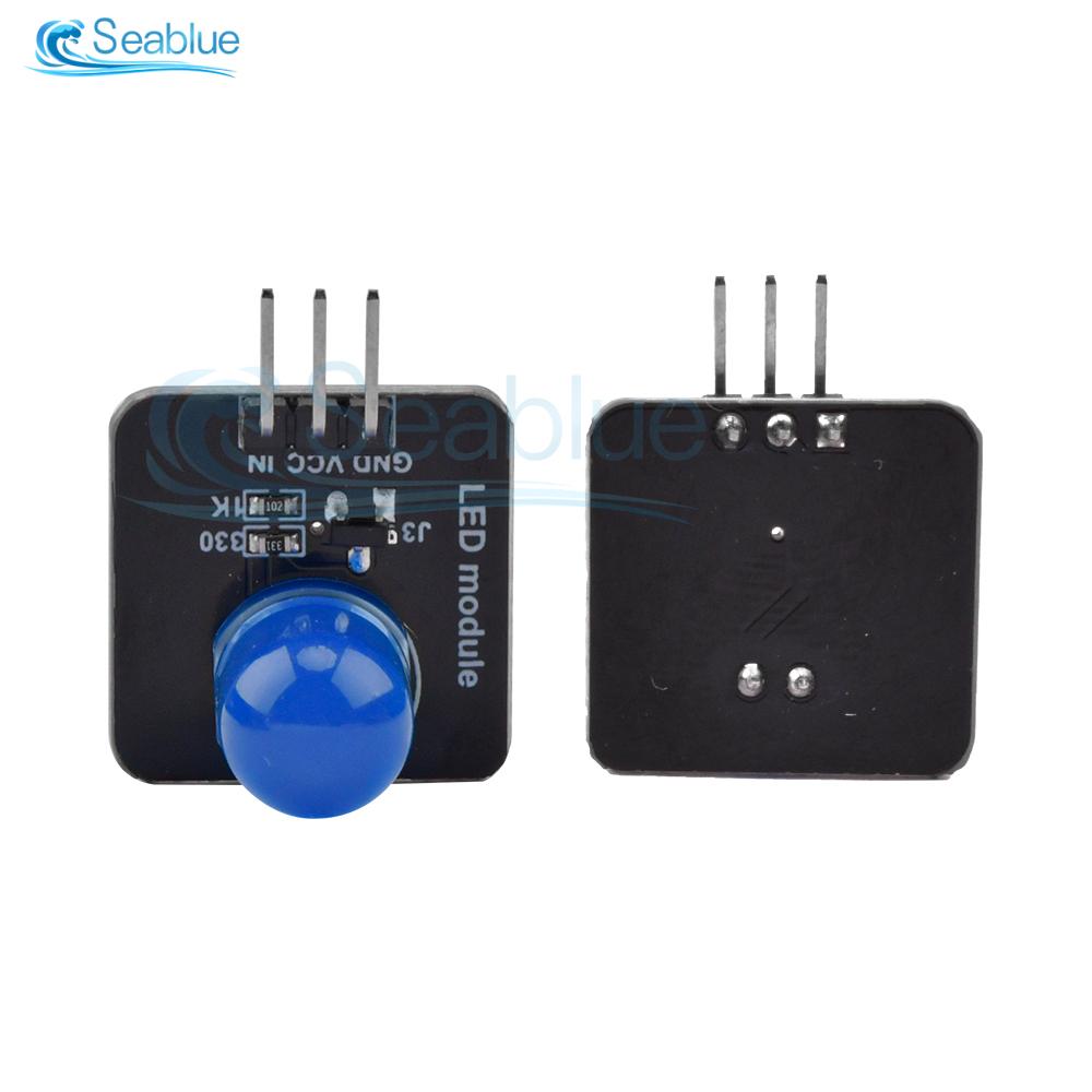 DC 3.3V-5V 10mm luminous module LED light sensor LED indicator light red green blue yellow white For Arduino