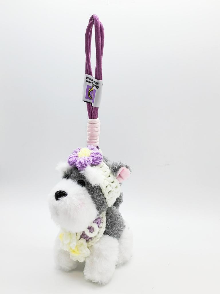 Snow Terrier Soft Plush Bag Hook Animal Charm Trendy Girls Accessory Gift