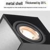LED Aluminum Square Tube Light - Commercial Spotlight with Super Bright COB Grille Baffle, Single & Double Head Options