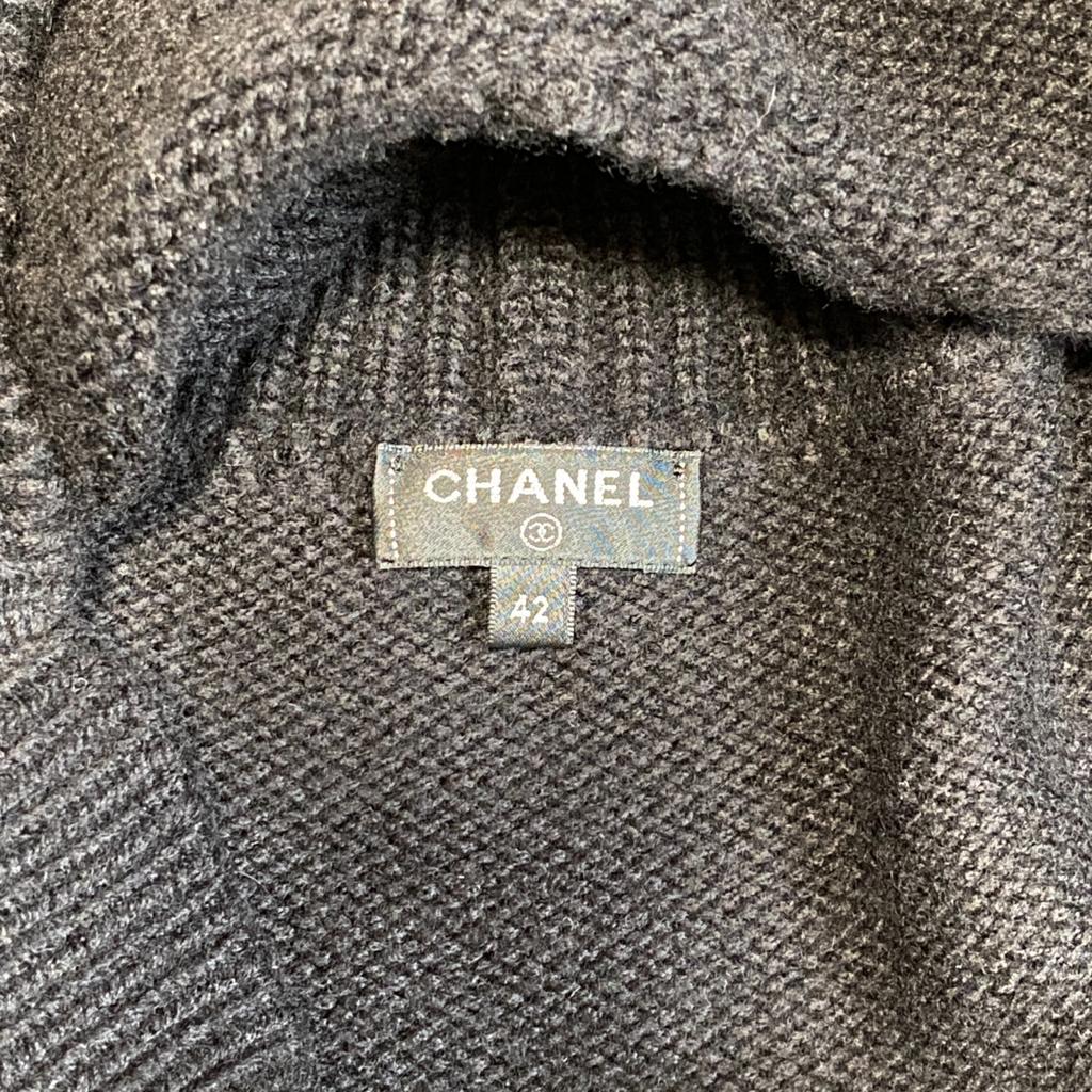Gebrauchter CHANEL-Pullover schwarz Wolle/Kaschmir Damen