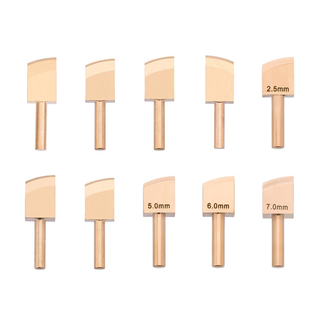 Metall Lederkantenfalzwerkzeug 1mm bis 7mm Option Lederhandwerk Falzwerkzeug zum Pressen von Lederstichlinien