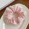 Scrunchie Coreano in Pizzo con Volant e Fiocco - Accessorio per Capelli Carino e Dolce