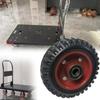 Cart Rubber Flat Universal Wheel Silent Swivel Casters Tools Equipment Durable