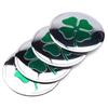 4PCS Universal 56MM 60MM Four-leaf Emblem Car Wheel Center Hub Caps Badge Sticker Cover