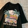 Sommer Lass uns wegfahren Nimm den Bus Geh in den Urlaub Druck Herren T-Shirts Harajuku Atmungsaktives T-Shirt Kleidung Mode Lockeres T-Shirt