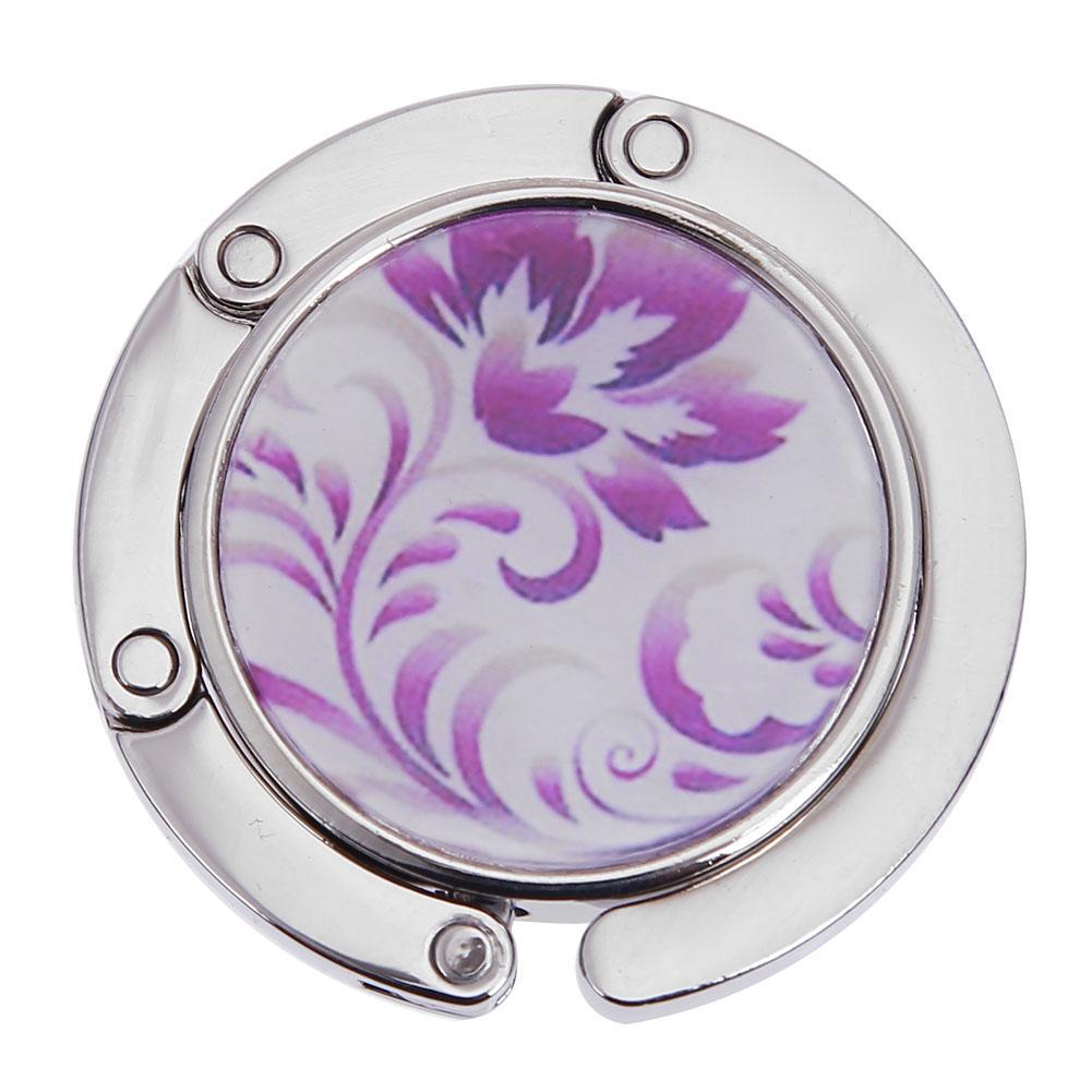 Utsökt väskhållare för bord Bärbara handväskekrokar Bordshållarkrok Rosmönster Handväskhängare Hållare Dekoration Handväskhängare