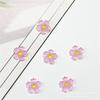 50Pcs 10mm Resin 3D Colorful  Flower  Flatback Rhinestone Scrapbook Wedding Applique  Decor Crafts
