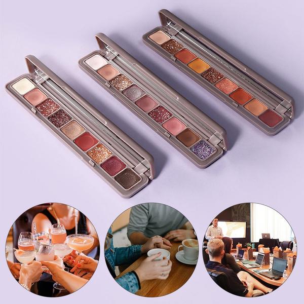 Nine-color Keyboard Fingertip Eyeshadow Palette Pearly Matte Super Fire 9-color Eyeshadow Cheap Wholesale Beginner Fashion