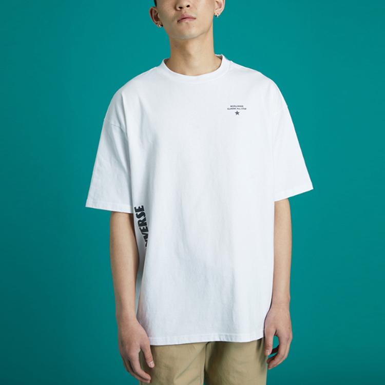 Converse WORLDWIDE CLASSIC T Shirt Men's White 10021508-A03
