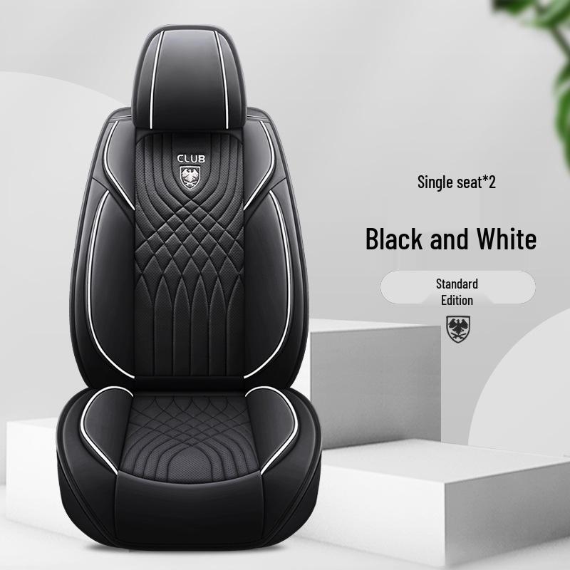 Universal Leather Car Seat Cover & Cushion for All Seasons - Winter Model