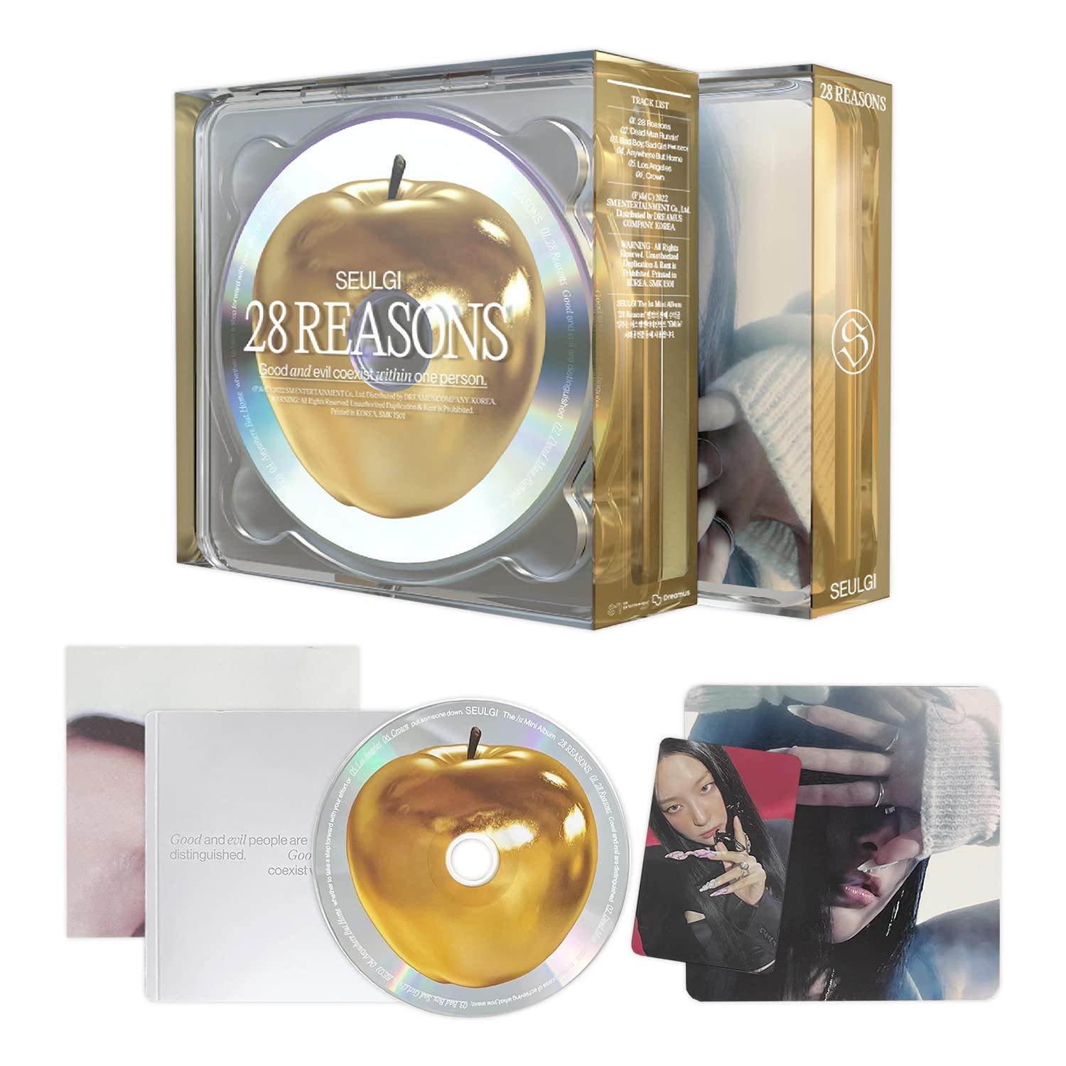 

SEULGI - Mini Album 1 [28 Reasons] (CASE Ver.) CD-R + Photobook + Lyrics Book + Folded Poster + Photocard + Poster + 2 Photocards