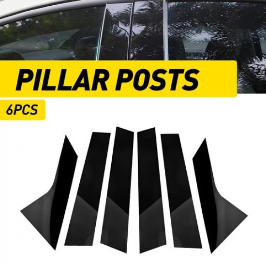 Glossy Car 6X Post Black Window Door For Pillar Elantra Trim Hyundai -