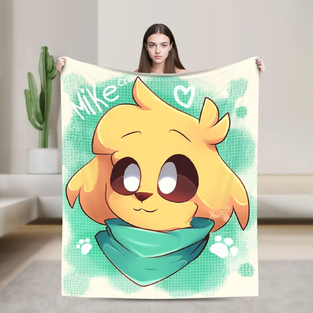 Weiche warme Decke Picknick Mikecracked Mikes Überwurfdecke Flanell Tagesdecke Für Draußen Bequeme Sofa-Bettdecke