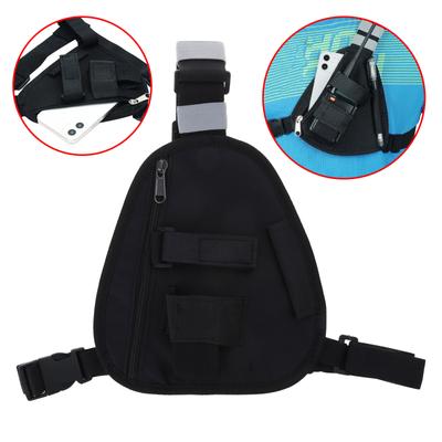 Taktisches Tragegeschirr mit verstellbarem Riemen für UV5R UV82 Walkie-Talkie Zwei-Wege-Funkgerät Schulter Brust Fronttasche Holster
