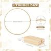 Fresh 12In Metal Floral Hoop Centerpiece Ribbon Wood Stands Fit For Table Decoration Metal+Wood Wall Hanging 5PCS