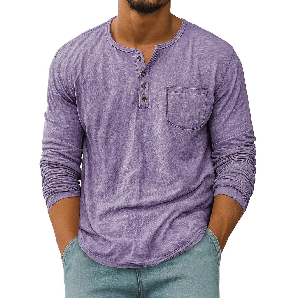 Men  Retro  Loose  Leisure  Long Sleeves  Upper Garment