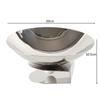 Luxury Metal Semi-circular Vertical Fruit Tray, Stainless Steel High Footed Snack Storage Tray, Dining Table Decoration Ornament