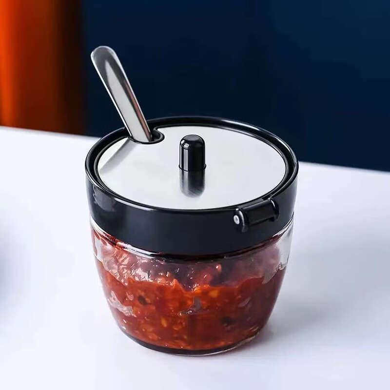 Mairon 304 Stainless Steel Glass Seasoning Set