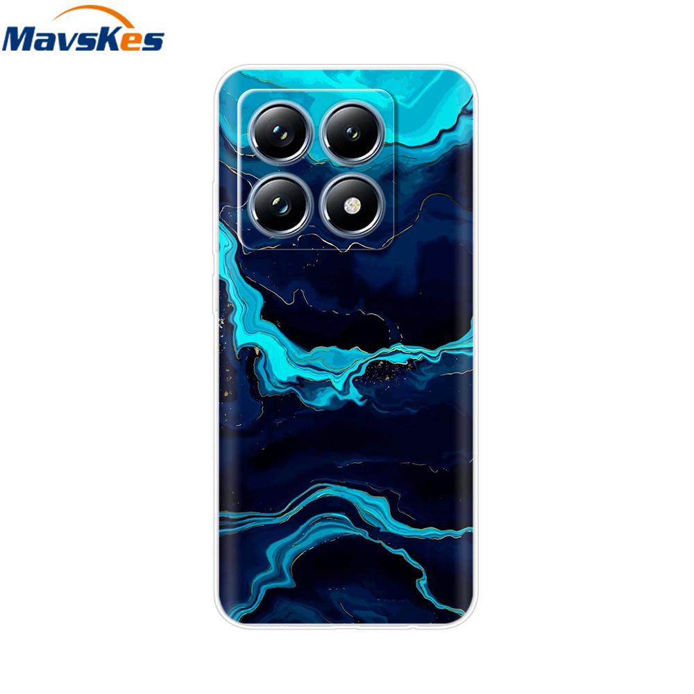 For Xiaomi 14T 5G Case Cute Soft Transparent TPU Painted Silicone Cover For Xiaomi 14T Pro 5G 2024 Mi14T Phone Cases Coque Funda