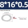304 Stainless Steel Ultra-Thin Flat Washers - Available in Thickness: 0.1mm, 0.2mm, 0.3mm, 0.5mm
