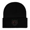Tiger head embroidered wool knitted hat student outdoor men's and women's autumn and winter thermal hat pullover hat