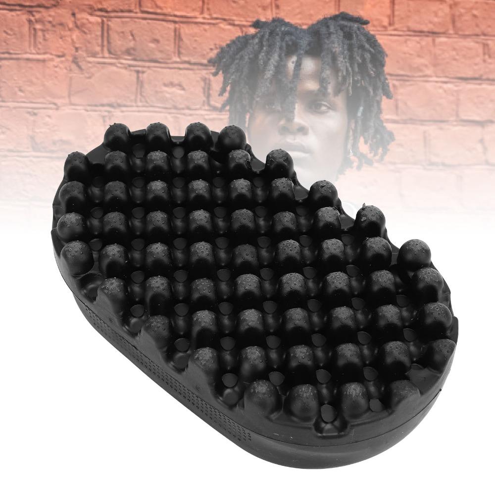 Black Color Curling Hair Brush Big Small Holes Afro Hair Brush For Salon Dreadlocks Comb Home Use